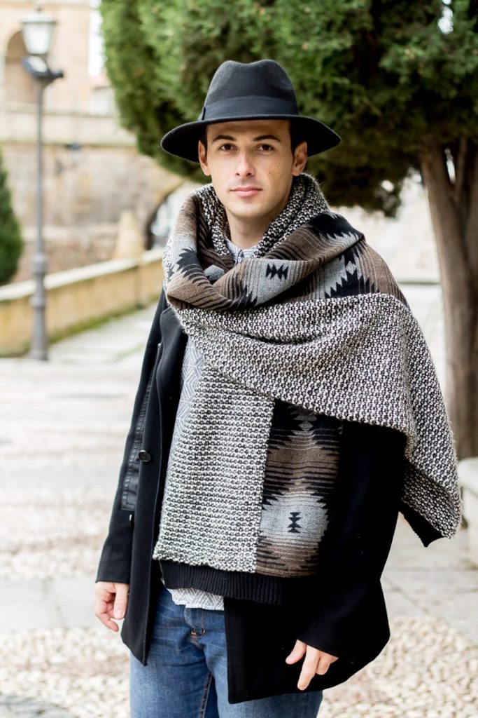 Fedora Hat & Blanket Scarf – Jeffrey Herrero